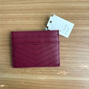 A New Day Burgundy Card Holder